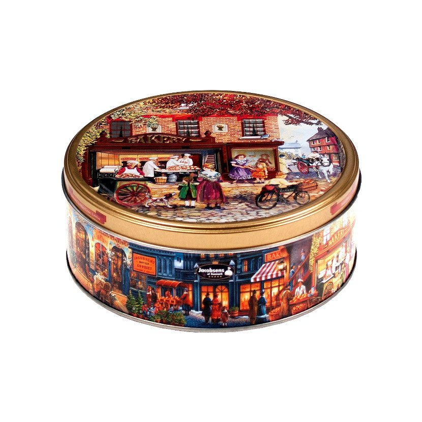 Jacobsens  máslové sušenky v dóze Městské motivy 150g