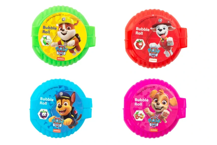 Paw Patrol Bubble Roll 4 pack 64g