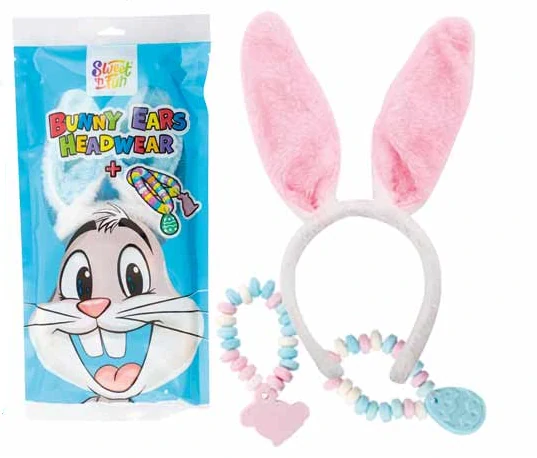 Čelenka se zaječími oušky s dextrózovými náramky 25g DOPRODEJ