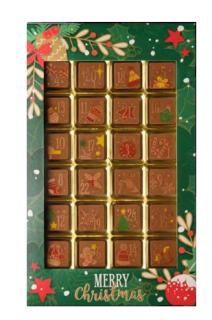 Weibler Adventní kalendář mléčná čokoláda 120g