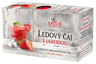 Ledový čaj s jahodou