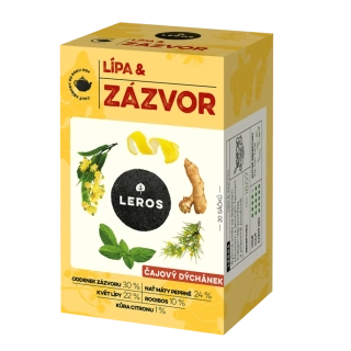 Leros Čajový dýchánek Zázvor a lípa 20 sáčků