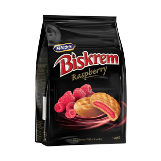 McVitie's Biskrem Malina plněné sušenky 160g