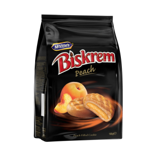 McVitie's Biskrem Broskev plněné sušenky 160g