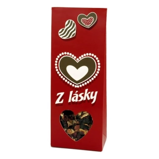 Z lásky mandle se skořicí 80g červené 