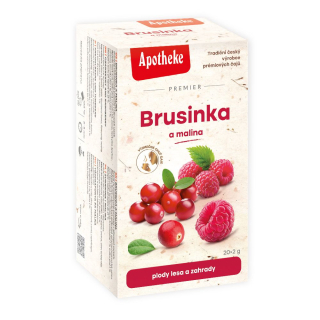 Apotheke čaj Brusinka a malina 20x2g