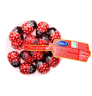 ONLY mléčné čokoládové berušky v síťce 85g