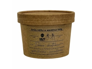 Směs kešu a mandle natural v EKO kelímku 100g