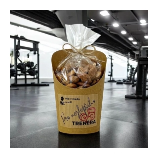 PRO TRENÉRA Mix ořechů v medu a soli v celofánku a kelímku 180g
