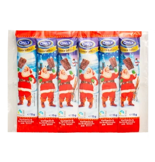 Only Vánoční čokoládové lízátka 6x13g