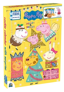Adventní kalendář Peppa Pig se sušenkami 132g