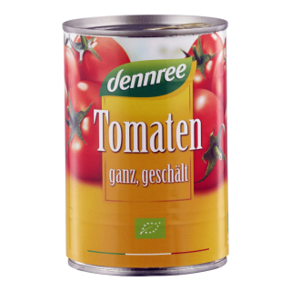 Rajčata celá loupaná 400 g DENNREE konzerva 