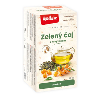 Apotheke PREMIER Zelený čaj s rakytníkem 20x2g 