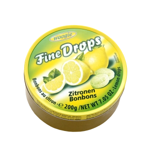 Woogie Fine Drops Citron Bonbony 200g
