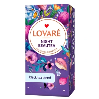 LOVARÉ Night Beautea 48g 24 sáčků, černý čaj