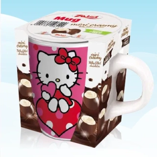 Hrnek Hello Kitty s čokoládovými bonbóny
