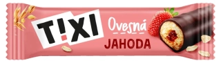 TIXI Ovesná tyčinka s jahodovou náplní 30g bez cukru