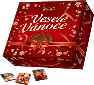 Carla Veselé Vánoce vánoční mléčné čokoládky 1kg (200ks)