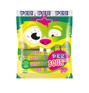 PEZ Fizzy monster kyselý Mix 10x6g