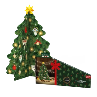 Leros Čajový Bylinný adventní kalendář Stromeček zelený 24ns