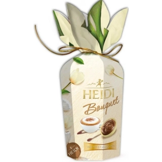 Heidi Bouquet Pralinky z bílé čokolády s náplní cappuccino 120g