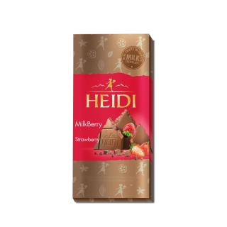 Heidi Milkberry Mléčná čokoláda s jahodami 80g