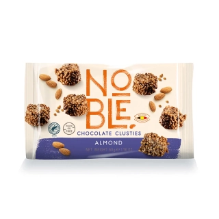 Noble Clusties mléčná čokoláda s rýžovými křupinkami a mandlemi 50g