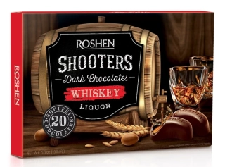 Roshen Shooters čokoládové bonbony s likérem WHISKEY 150g
