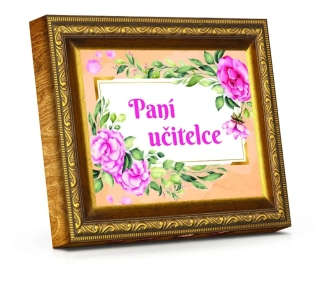 Paní učitelce Plněné čokoládové pohárky (hnědý obraz) 110g