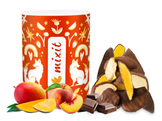 Mixit Křupavé mango a broskev v čokoládě 200g