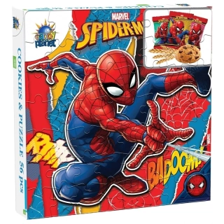 Spiderman Puzzle s čokoládovýma cookies 50g