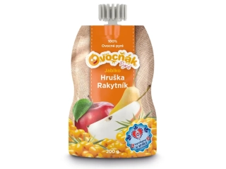 Ovocňák Hruškové pyré s rakytníkem 200g