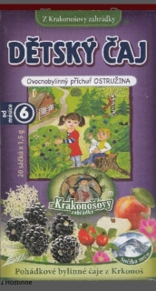 Dětský čaj bylinno-ovocný s příchutí ostružina z Krakonošovy zahrádky
