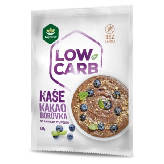 Topnature LOW CARB kaše kakao, borůvka 60g