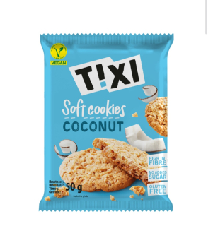 TIXI Soft Cookies Coconut 50g bez cukru