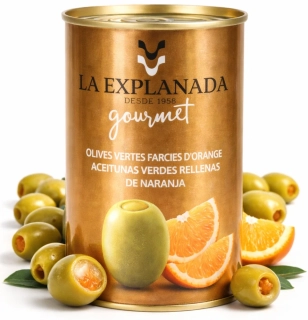 La Explanada Zelené olivy s pomerančovou pastou 280g plech