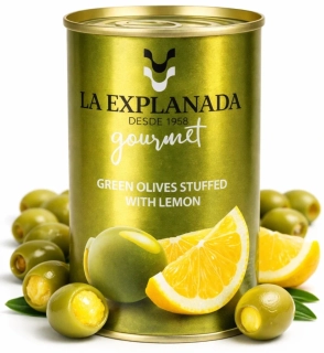 La Explanada Zelené olivy plněné citronovou pastou 280g plech