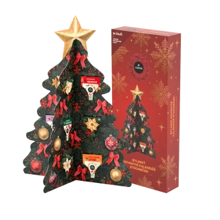 Leros Čajový Bylinný adventní kalendář Stromeček červený 24ns