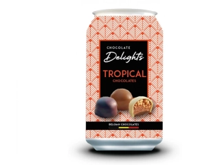 Pralinky Delights plech tropical 65g
