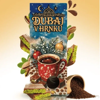Rozpustná káva s příchutí dubajské čokolády 40g