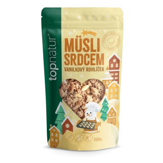 Topnature Vánoční musli Vanillkový rohlíček 300g
