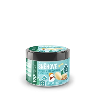 Topnature Sněhové mandle v bílé čokoládě s kokosem 250g bez cukru