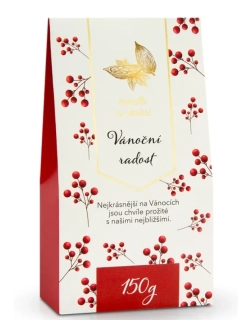 Mandle v mléčné čokoládě se skořicí Vánoční Radost 150g