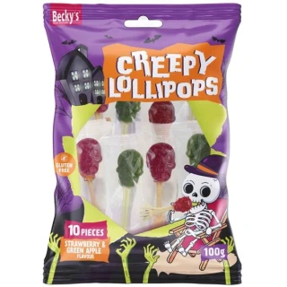 Becky's halloweenský mix lízátek, bonbonů a marshmallow 205 g