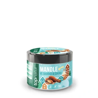 Topnature Vánoční mandle v cukru a skořici 170 g