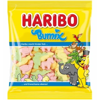 Haribo Bumix pěnové bonbóny ve tvaru zvířátek 175 g