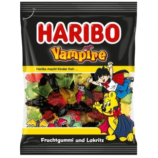 Haribo Vampire želé s příchutí ovoce a lékořicové bonbóny 175 g
