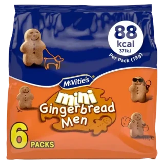 McVitie's mini zázvorové sušenky ve tvaru perníčků 6 x 19 g